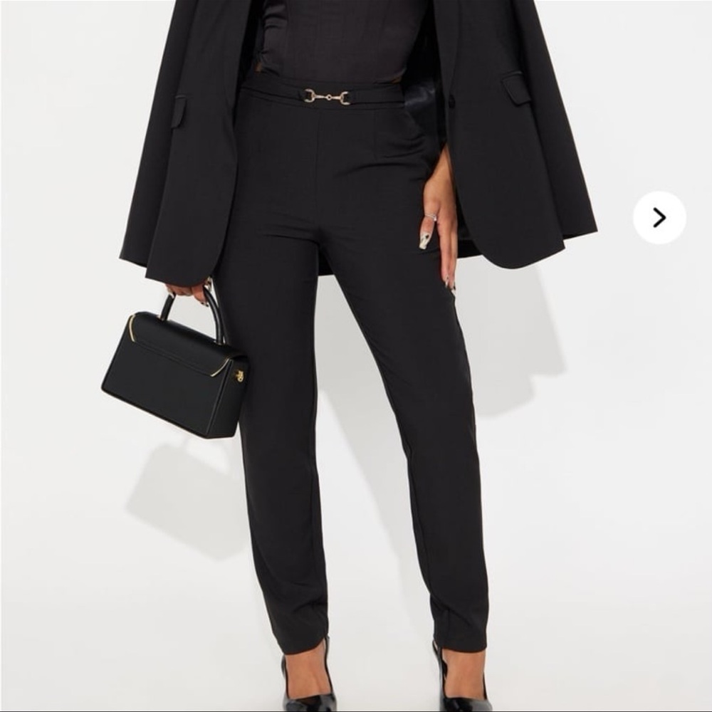 Fashion Nova Classic Black Trousers